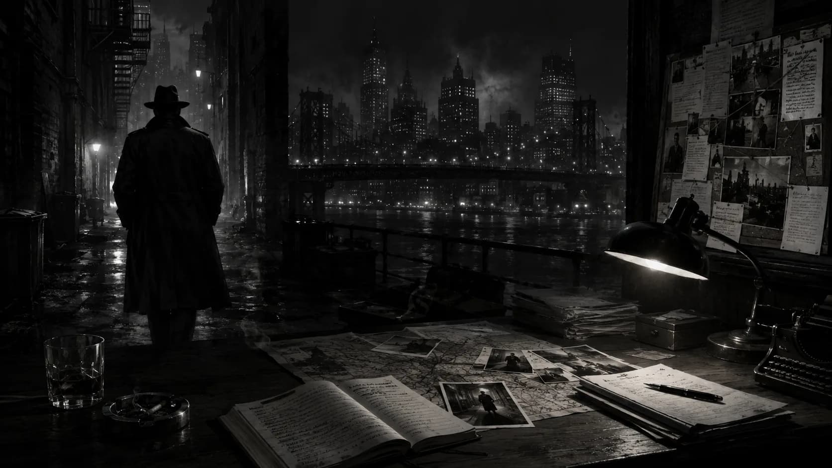A dim jazz bar full of suspects and secrets